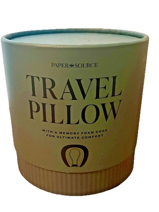 Paper Source Accessories - NEW Paper Source X West Emory Travel Neck Pillow w/ Pouch - Memory Foam